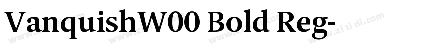 VanquishW00 Bold Reg字体转换